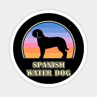 Spanish Water Dog Vintage Sunset Dog Magnet